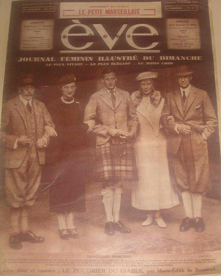 EVE  magazine side cover Issue 732 7 October 1934