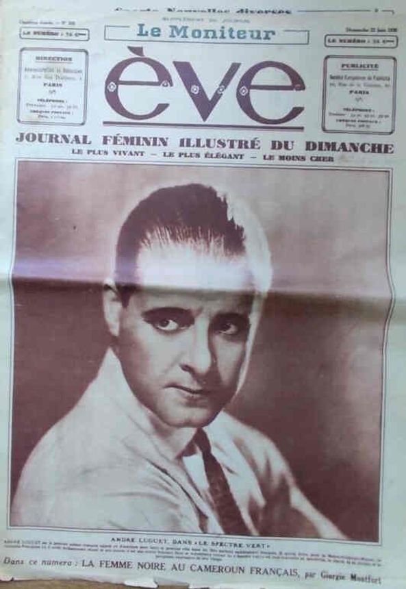 EVE (Fr) magazine side cover Issue 508   1930