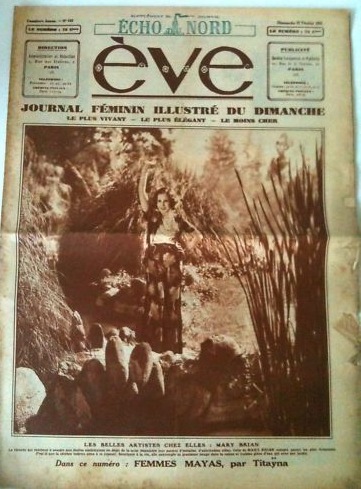 EVE  magazine side cover 22 February 1931