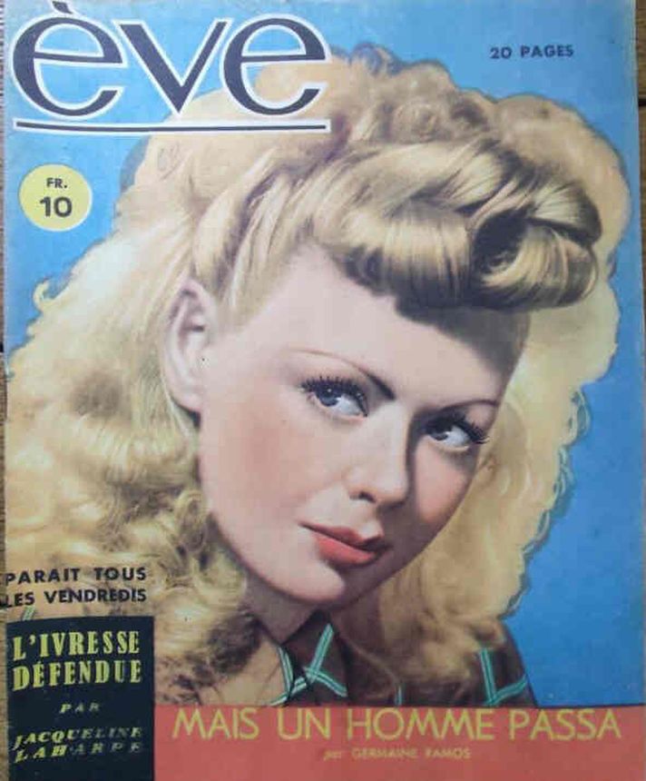 EVE (Fr) magazine side cover Issue 22   1946