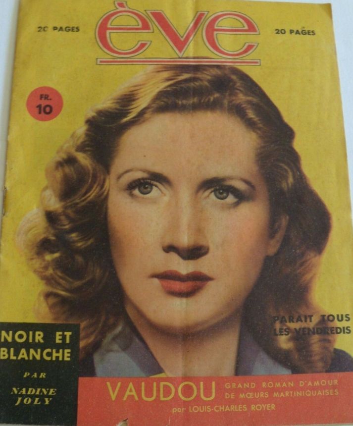 EVE (Fr) magazine side cover 4 October 1946