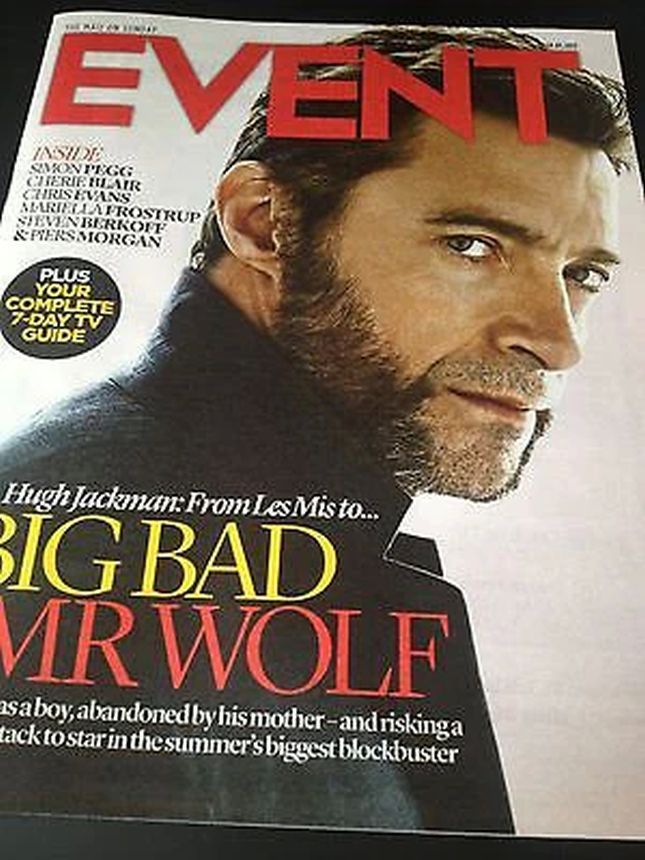 MAIL ON SUNDAY EVENT magazine side cover  July 2013
