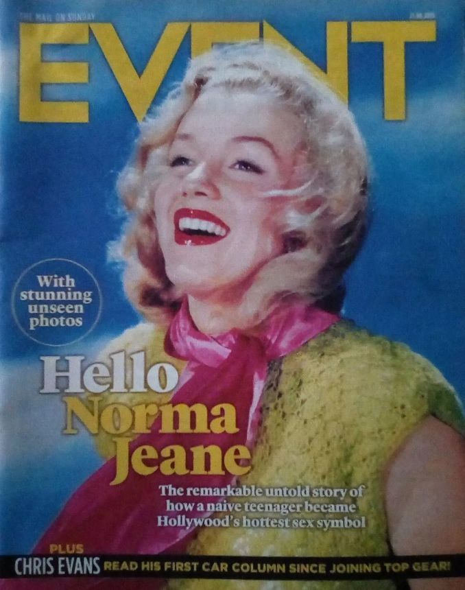 MAIL ON SUNDAY EVENT magazine side cover 21 June 2015