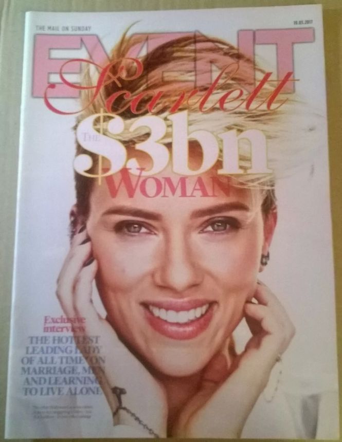 MAIL ON SUNDAY EVENT magazine side cover 19 March 2017