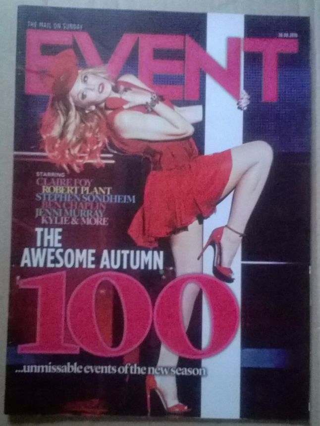 MAIL ON SUNDAY EVENT magazine side cover 26 August 2018