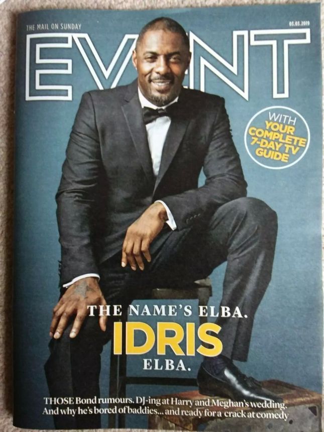 MAIL ON SUNDAY EVENT magazine side cover 3 March 2019