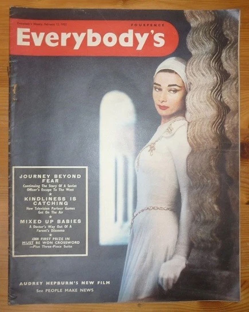 EVERYBODYS UK magazine side cover 12 February 1955