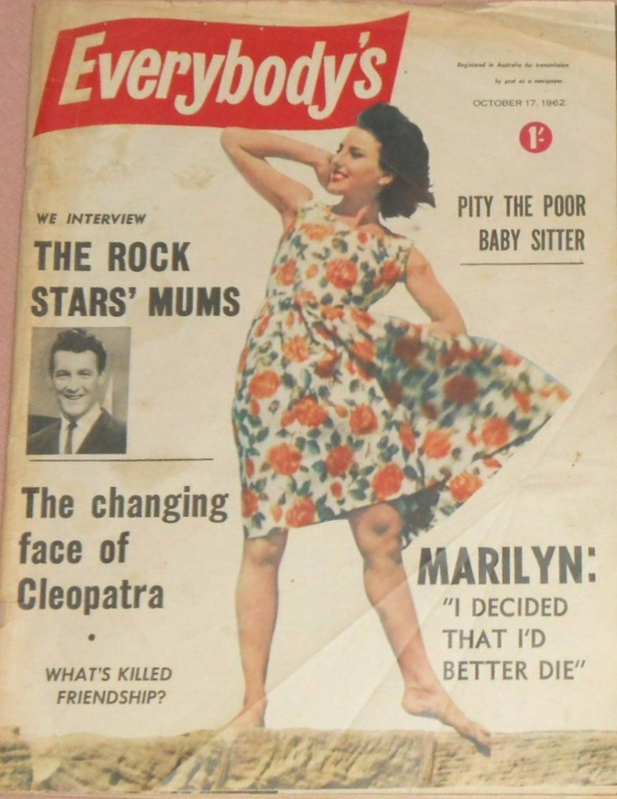 EVERYBODYS magazine side cover 17 October 1962