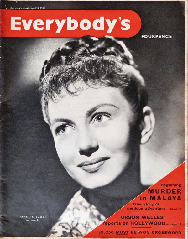 EVERYBODYS UK magazine side cover 24 April 1954
