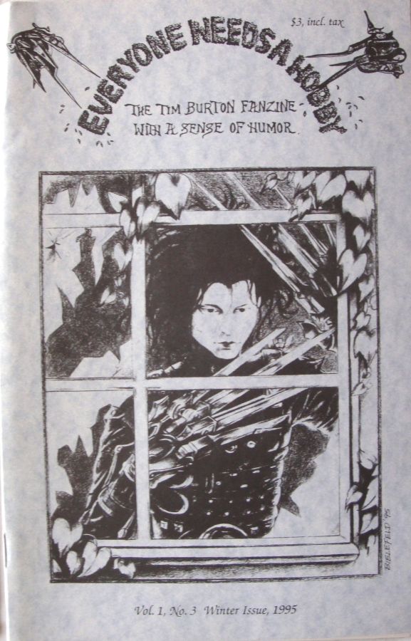 EVERYONE NEEDS A HOBBY magazine side cover Issue 3 Winter 1995