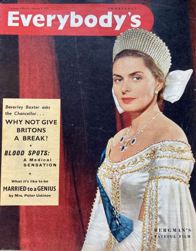 EVERYBODYS UK magazine side cover 9 February 1957