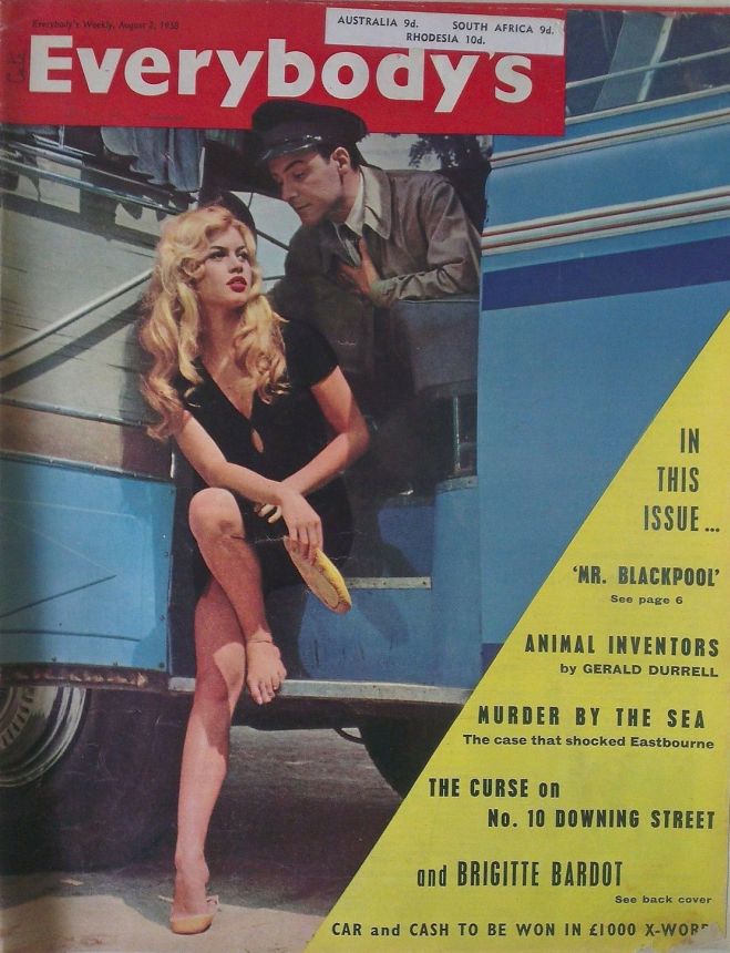 EVERYBODYS UK magazine side cover 2 August 1958