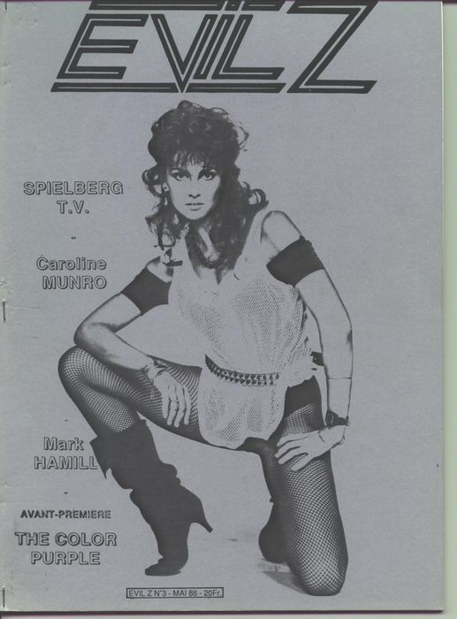 EVIL Z magazine side cover Issue 3 May 1986