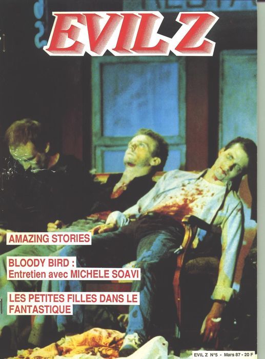 EVIL Z magazine side cover Issue 5 March 1987