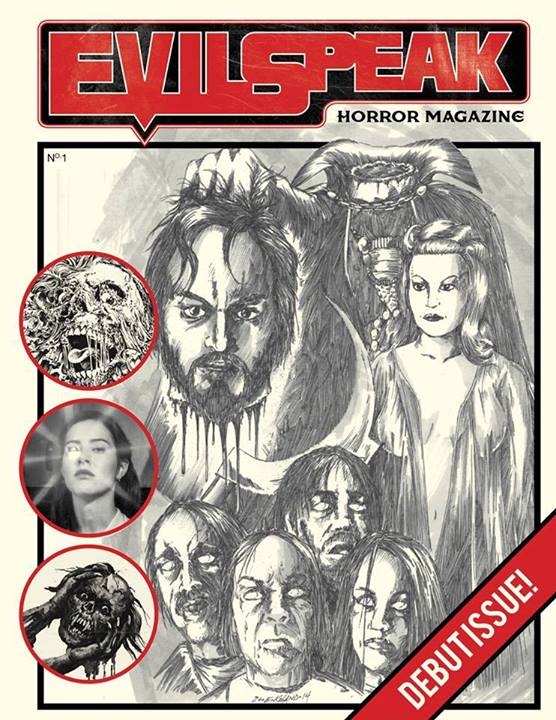 EVILSPEAK magazine side cover Issue 1 April/May/June 2014