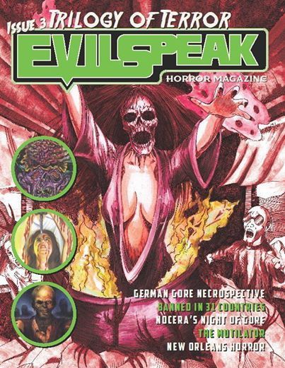 EVILSPEAK magazine side cover Issue 3 November 2014