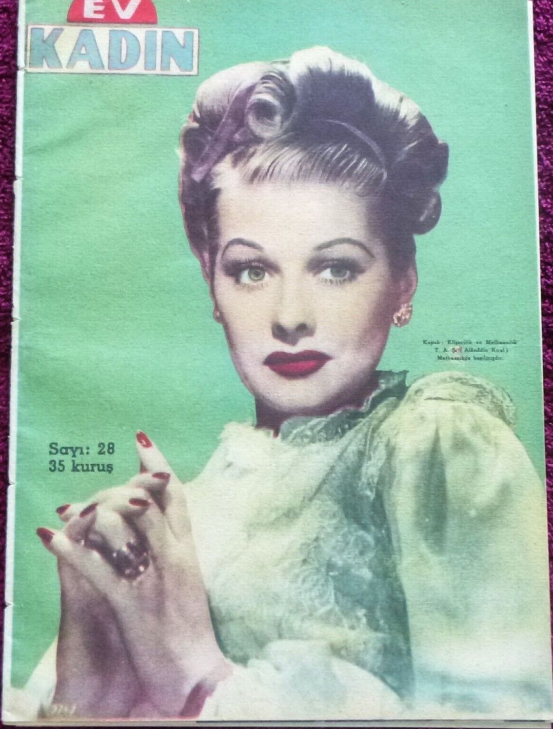 EV KADIN magazine side cover Issue 28  May 1947