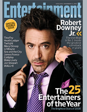 ENTERTAINMENT WEEKLY magazine cover Issue 1021/1022 21 November 2008