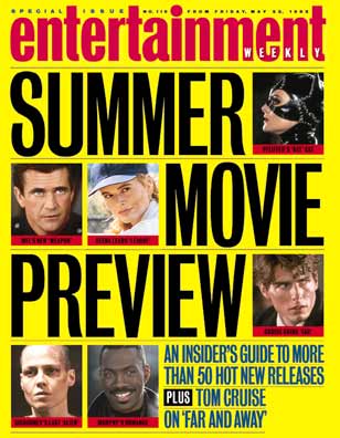 ENTERTAINMENT WEEKLY magazine cover Issue 119 22 May 1992