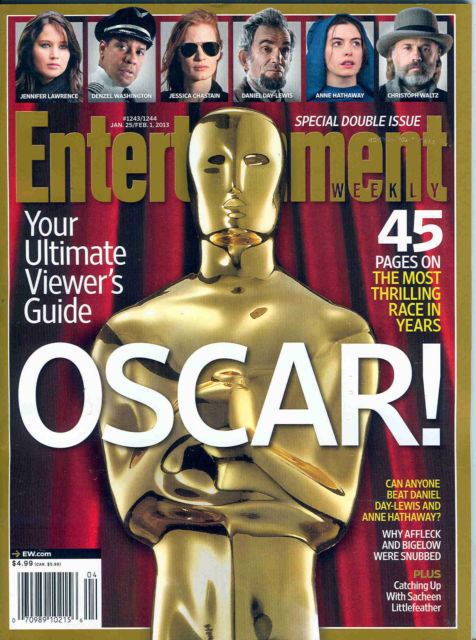 ENTERTAINMENT WEEKLY magazine cover Issue 1243/1244 25 January 2013