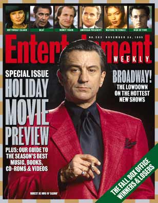 ENTERTAINMENT WEEKLY magazine cover Issue 302 24 November 1995