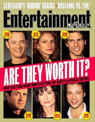 ENTERTAINMENT WEEKLY magazine cover Issue 322 12 April 1996