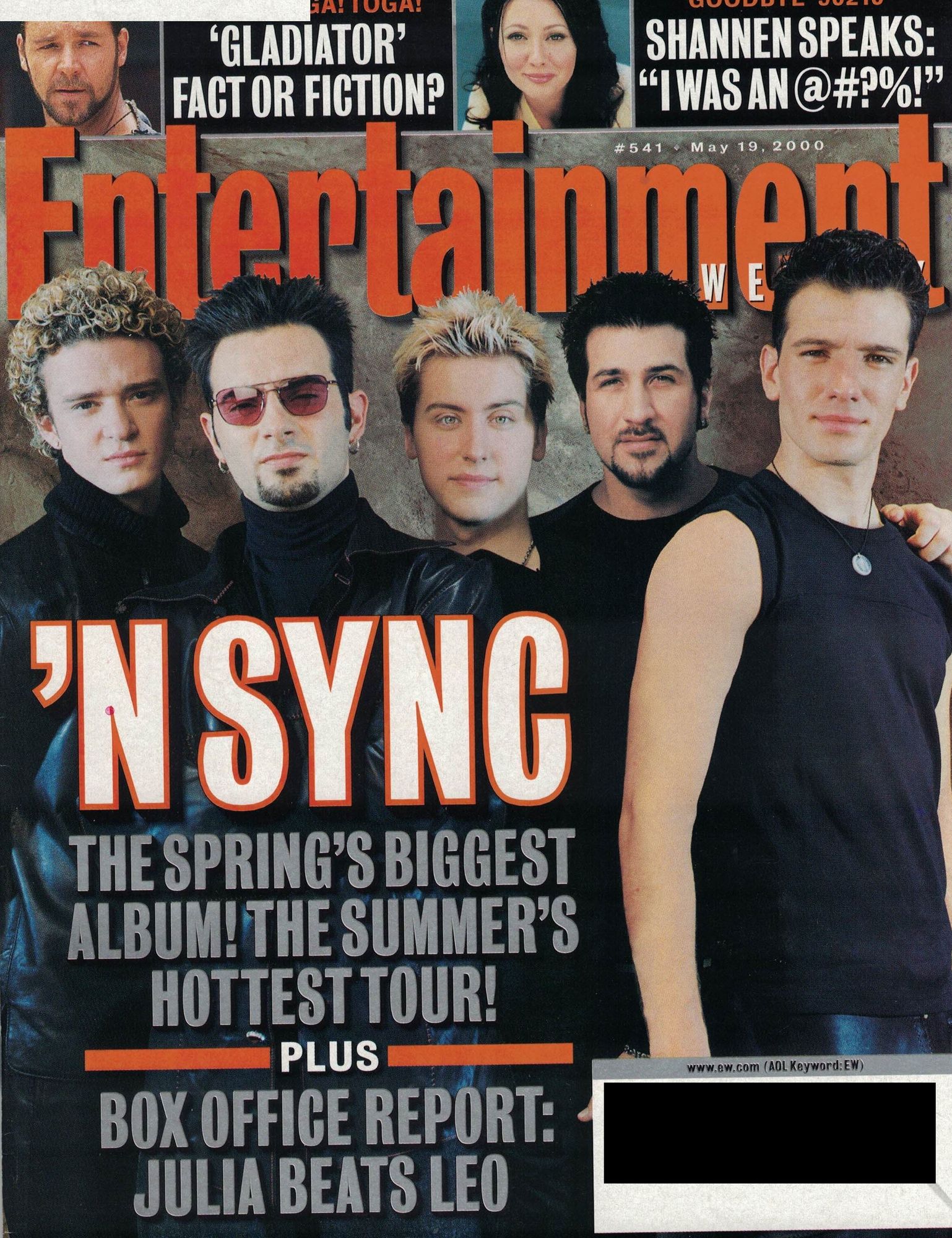 ENTERTAINMENT WEEKLY magazine cover Issue 541 19 May 2000