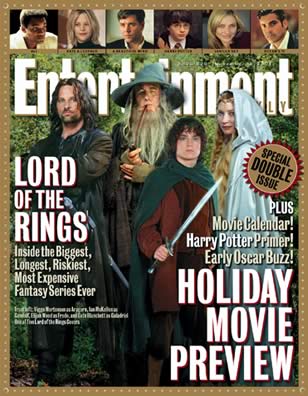 ENTERTAINMENT WEEKLY magazine cover Issue 625/626 16 November 2001