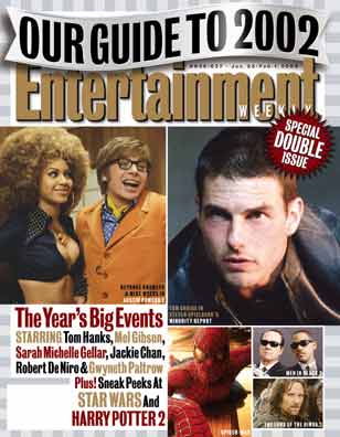 ENTERTAINMENT WEEKLY magazine cover Issue 636/637 25 January 2002