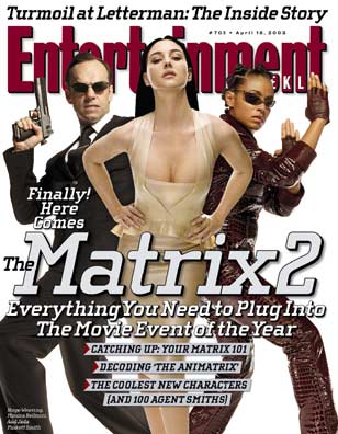 ENTERTAINMENT WEEKLY magazine cover Issue 705 18 April 2003