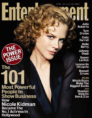 ENTERTAINMENT WEEKLY magazine cover Issue 734 24 October 2003