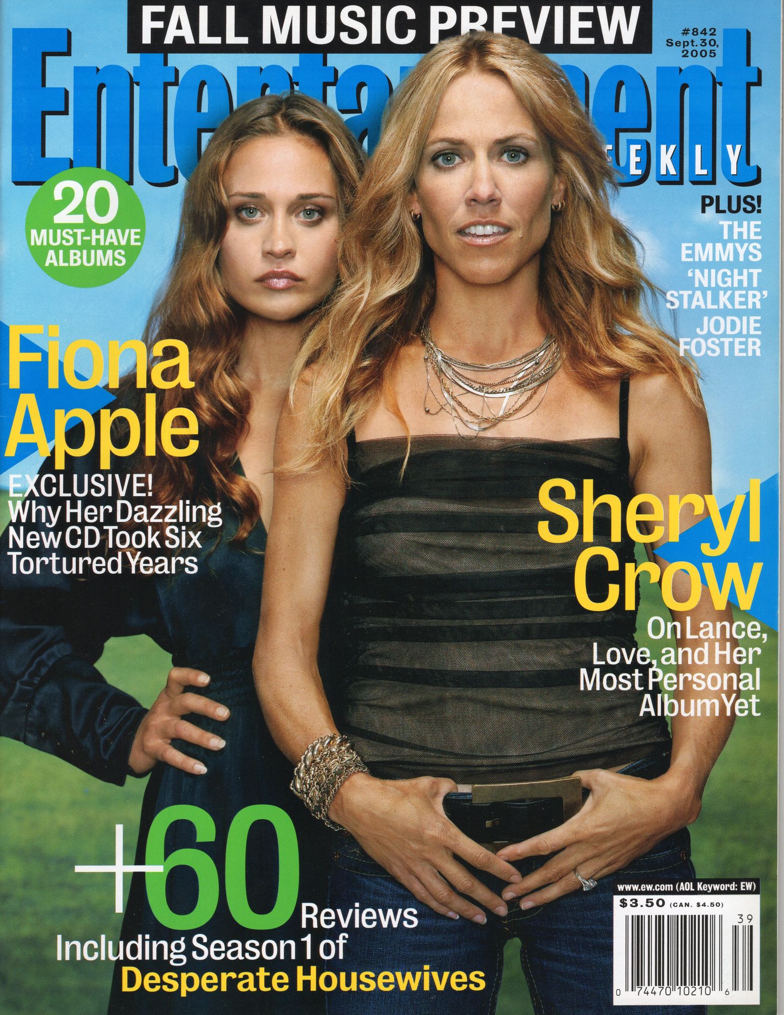 ENTERTAINMENT WEEKLY magazine cover Issue 842 30 September 2005