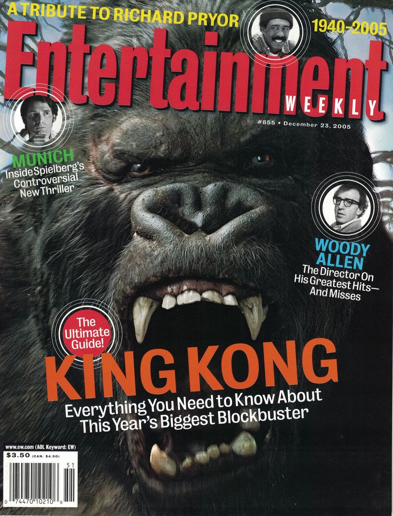 ENTERTAINMENT WEEKLY magazine cover Issue 855 23 December 2005