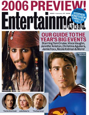 ENTERTAINMENT WEEKLY magazine cover Issue 860 27 January 2006