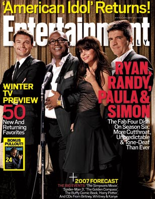ENTERTAINMENT WEEKLY magazine cover Issue 915 12 January 2007