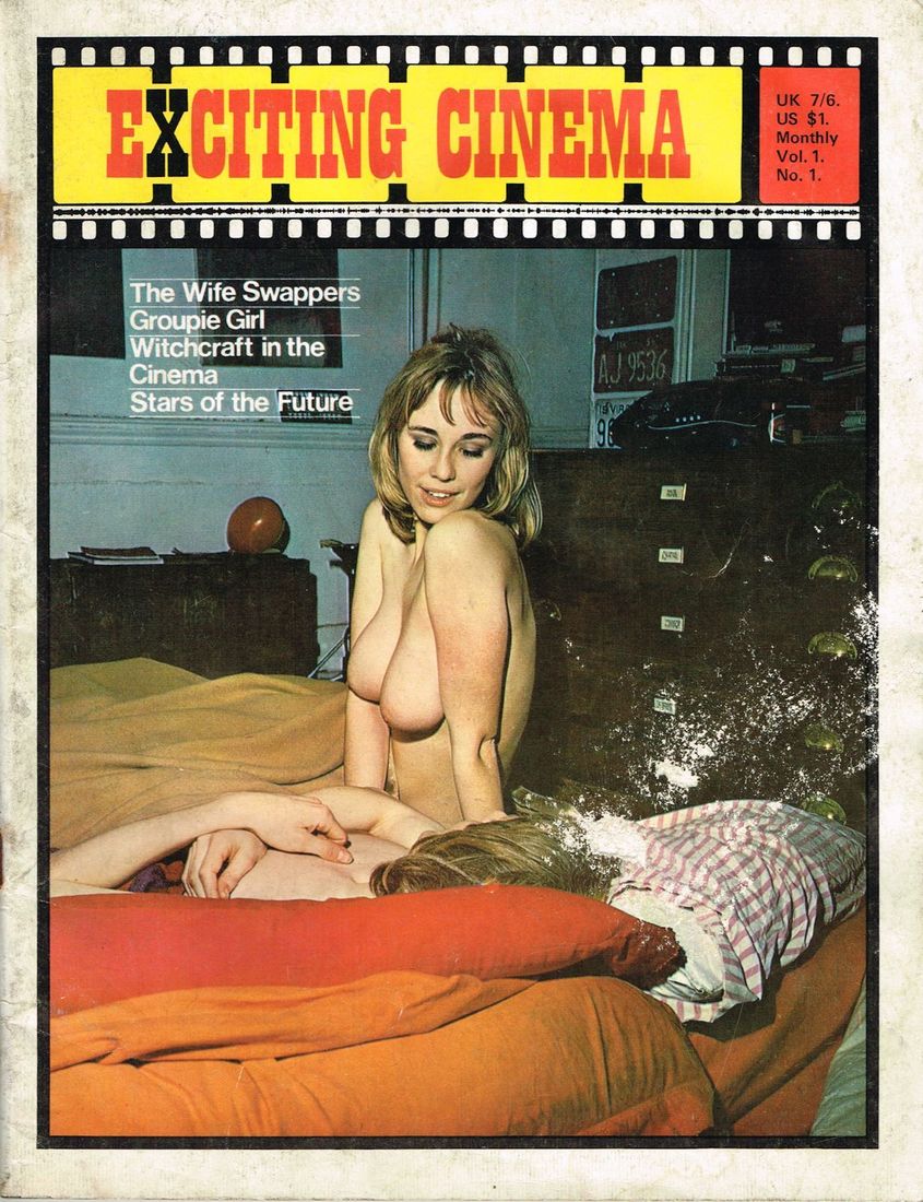 EXCITING CINEMA magazine side cover Issue 1  Vol 1 # 1  1971