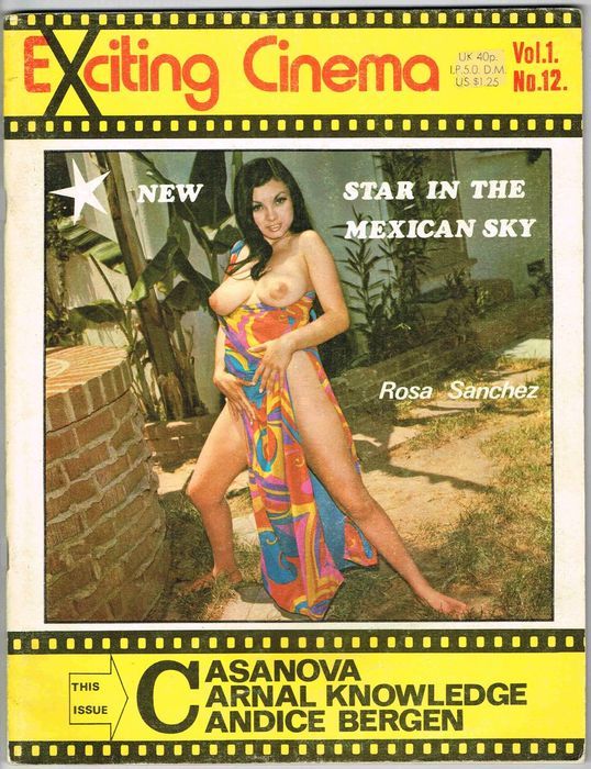 EXCITING CINEMA magazine side cover Issue 12  Vol 1 # 12  