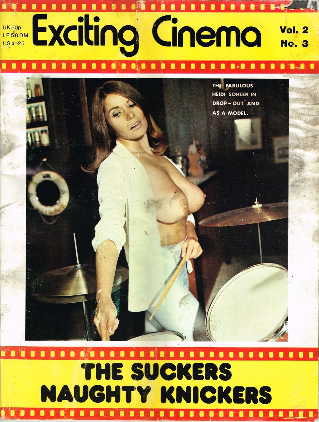 EXCITING CINEMA magazine side cover Issue 15  Vol 2 # 3  