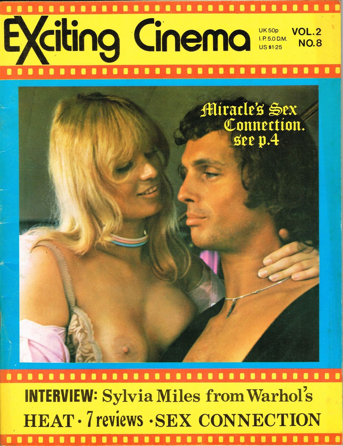 EXCITING CINEMA magazine side cover Issue 20  Vol 2 # 8  