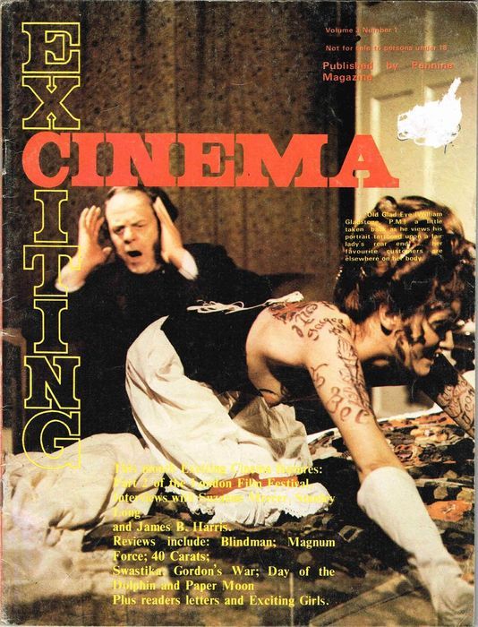 EXCITING CINEMA magazine side cover Issue 24  Vol 3 # 1  