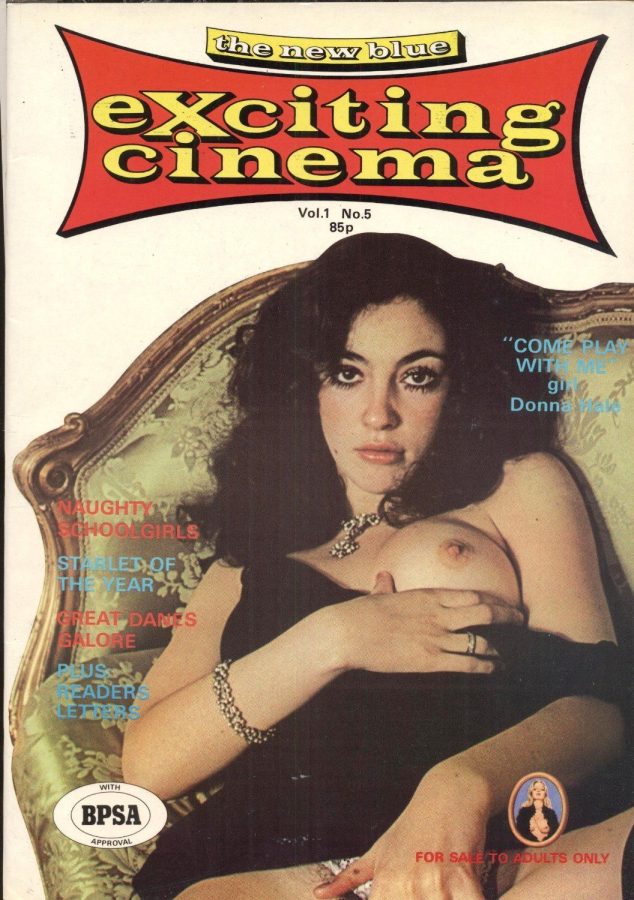 EXCITING CINEMA (THE NEW BLUE) magazine side cover Issue 5 July 1977
