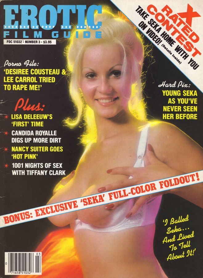 EROTIC FILM GUIDE magazine side cover March 1983