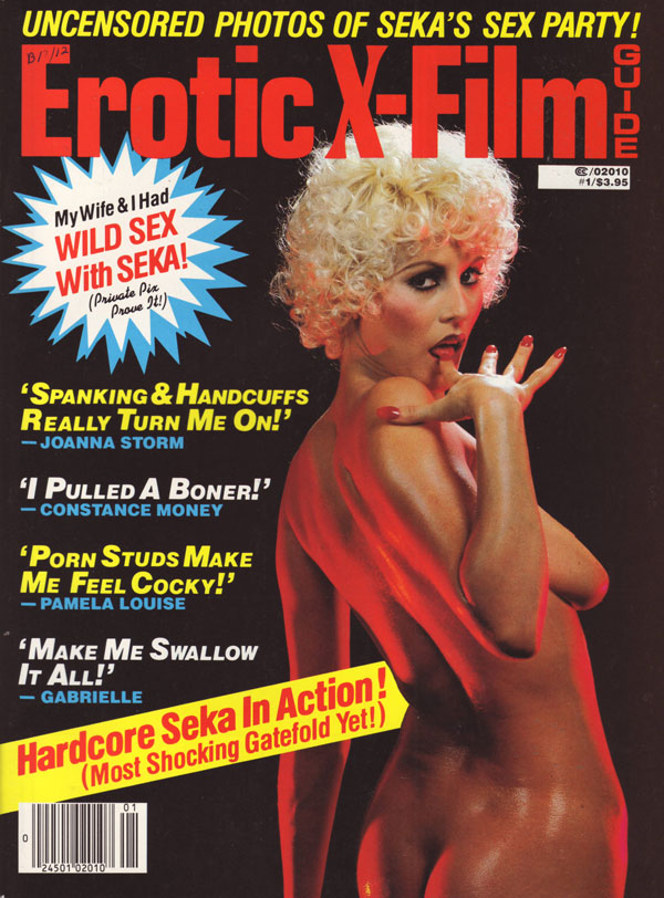 EROTIC FILM GUIDE magazine side cover  Vol 2 # 1 January 1984