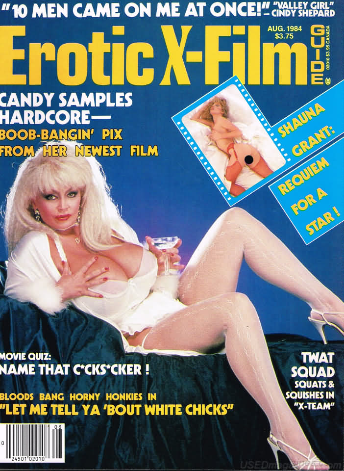 EROTIC FILM GUIDE magazine side cover  Vol 2 # 8 August 1984