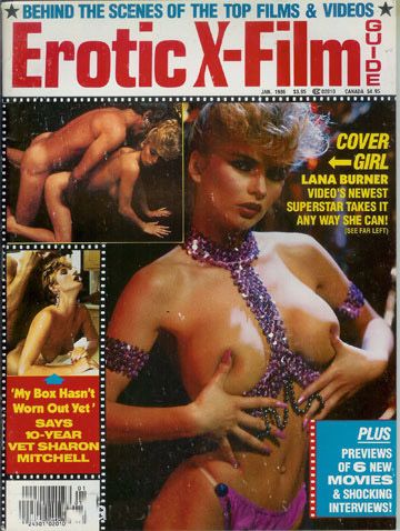 EROTIC FILM GUIDE magazine side cover  Vol 4 # 1 January 1986