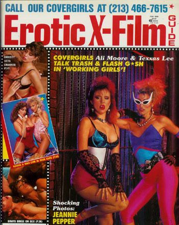 EROTIC FILM GUIDE magazine side cover  Vol 6 # 2 February 1988