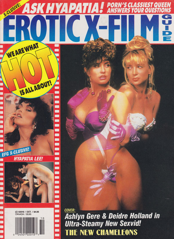 EROTIC FILM GUIDE magazine side cover  Vol 10 # 10 October 1992