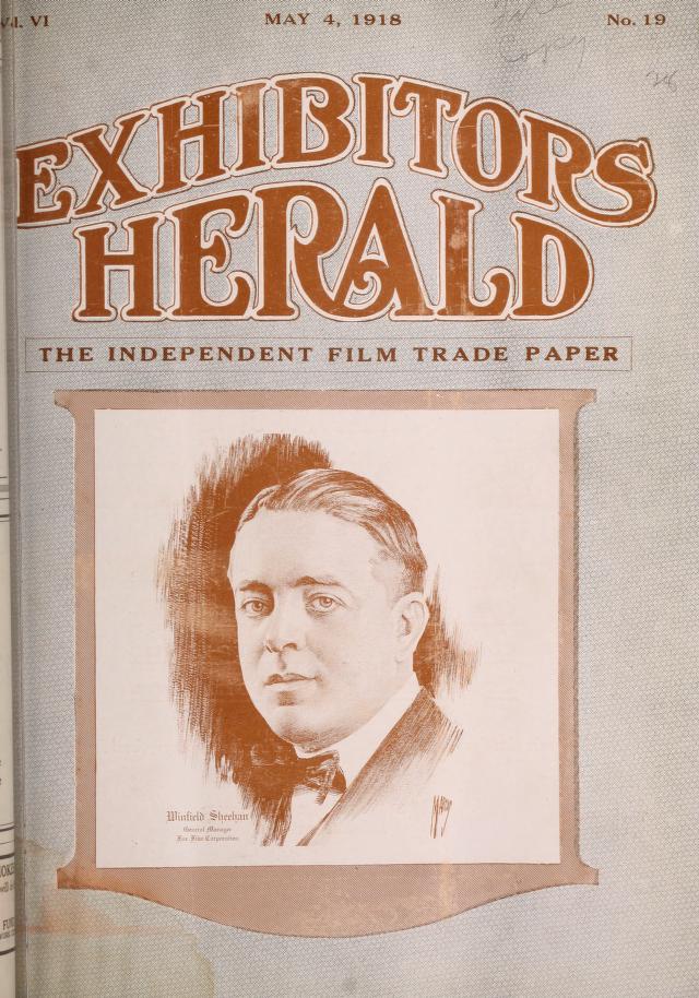 EXHIBITORS HERALD magazine side cover 4 May 1918