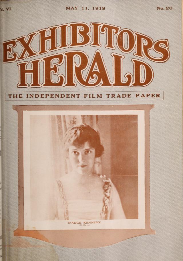EXHIBITORS HERALD magazine side cover 11 May 1918