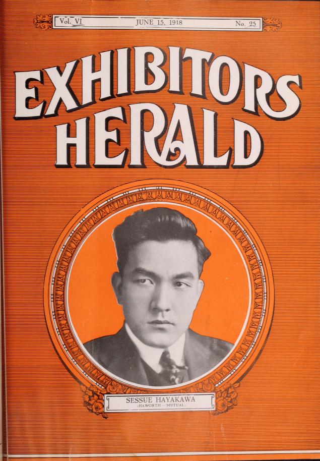 EXHIBITORS HERALD magazine side cover 15 June 1918